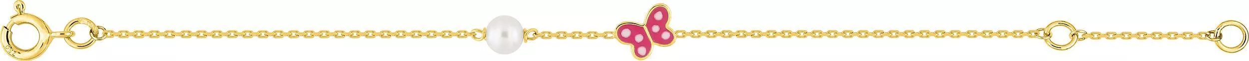 Bracelet Or Batache Perles de culture d'eau douce Papillon - Bracelet en Or 750 18k - Bijoux en Vogue
