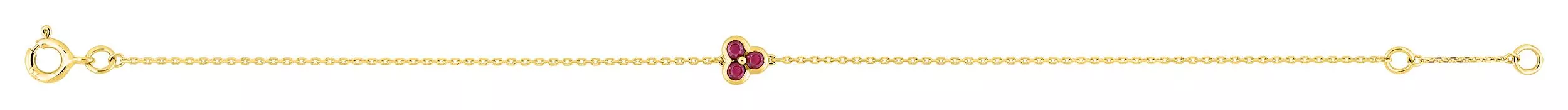 Bracelet Or Fiordalice Rubis - Bracelet en Or 750 18k - Bijoux en Vogue
