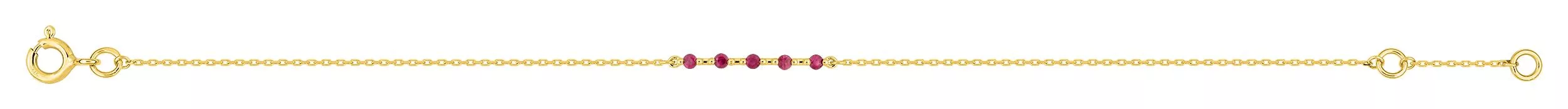 Bracelet Or Lajla Rubis - Bracelet en Or 750 18k - Bijoux en Vogue
