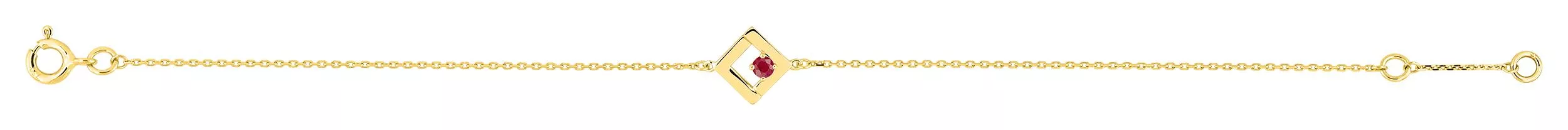 Bracelet Or Naphyssa Rubis - Bracelet en Or 750 18k - Bijoux en Vogue