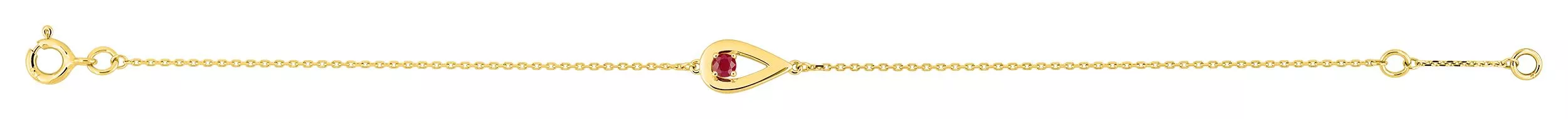Bracelet Or Vuanga Rubis - Bracelet en Or 750 18k - Bijoux en Vogue
