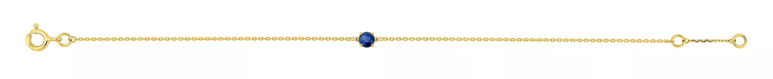 Bracelet Or Frigga Saphir - Bracelet en Or 750 18k - Bijoux en Vogue