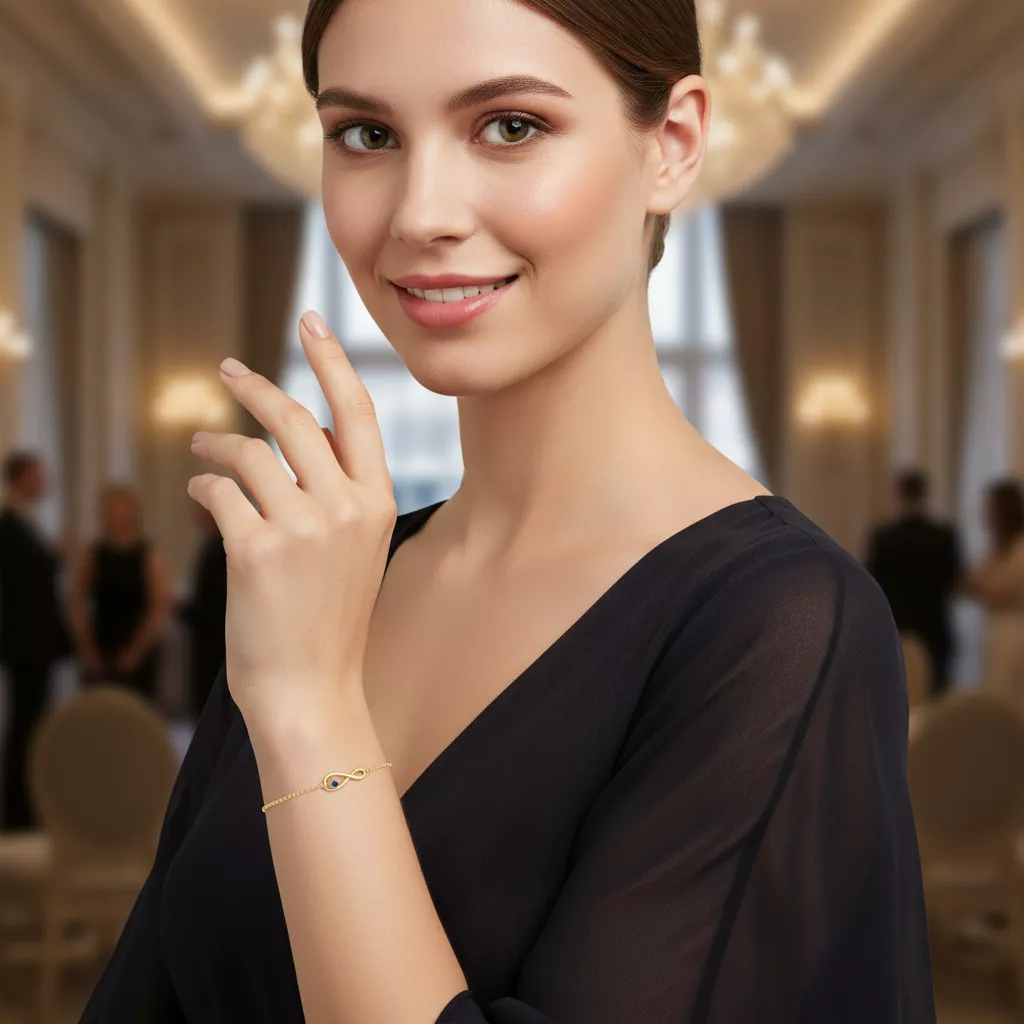 Bracelet Or Alexyne Saphir Infini - Bracelet en Or 750 18k - Bijoux en Vogue