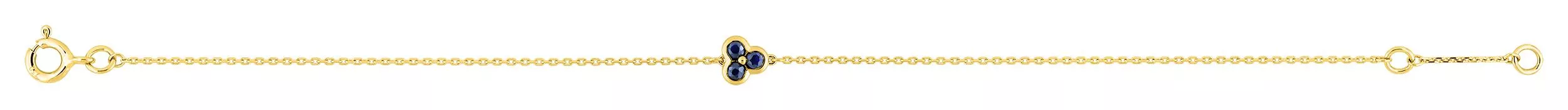 Bracelet Or Awara Saphir - Bracelet en Or 750 18k - Bijoux en Vogue