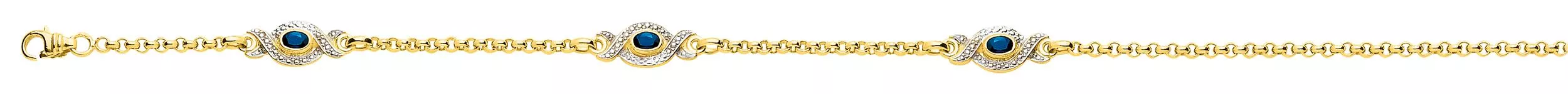 Bracelet Or Aysejul Saphir - Bracelet en Or 750 18k - Bijoux en Vogue