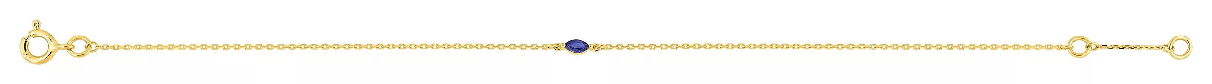 Bracelet Or Edlaire Saphir - Bracelet en Or 750 18k - Bijoux en Vogue