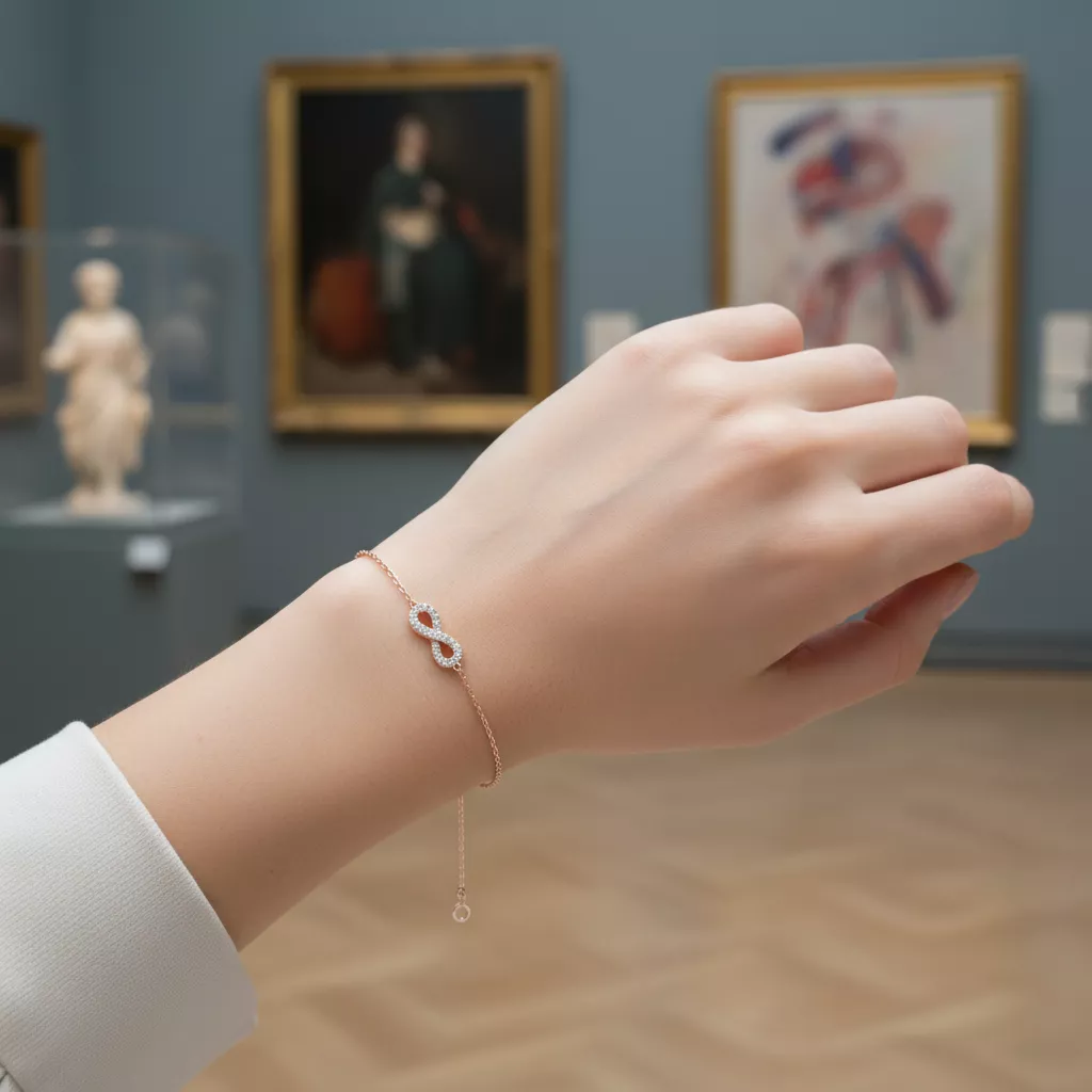 Bracelet Or Rose et Blanc Macrine Diamant Infini - Bracelet en Or 750 18k - Bijoux en Vogue