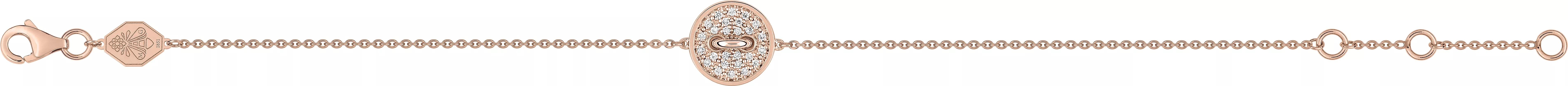 Bracelet Or Rose Anjeli Diamant - Bracelet en Or 750 18k - Bijoux en Vogue