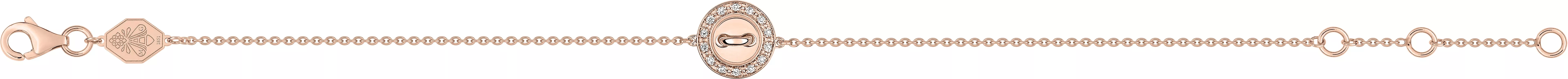 Bracelet Or Rose Isbrahima Diamant - Bracelet en Or 750 18k - Bijoux en Vogue