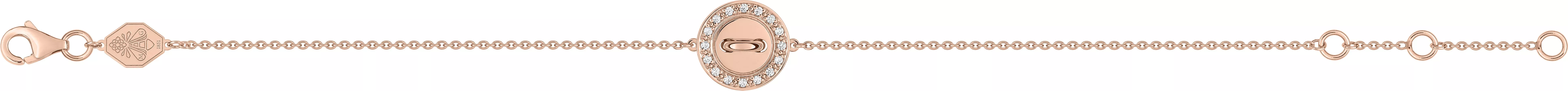 Bracelet Or Rose Polie Diamant - Bracelet en Or 750 18k - Bijoux en Vogue