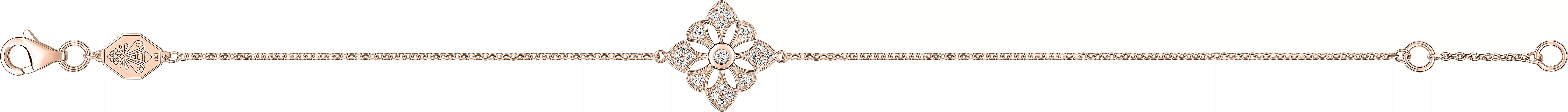 Bracelet Or Rose Celia Diamant - Bracelet en Or 750 18k - Bijoux en Vogue