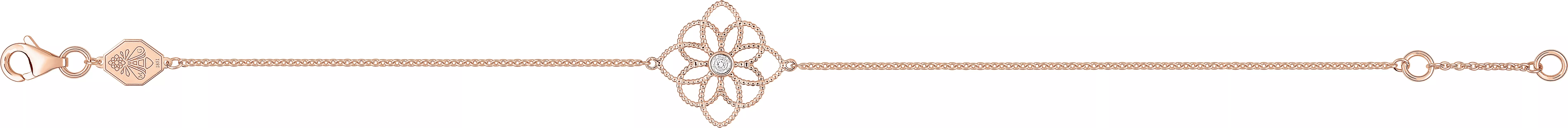 Bracelet Or Rose Italiana Diamant - Bracelet en Or 750 18k - Bijoux en Vogue