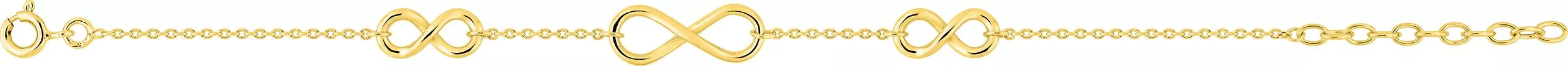Bracelet Plaqué Or Genawelle Infini - Bracelet en Plaqué or - Bijoux en Vogue