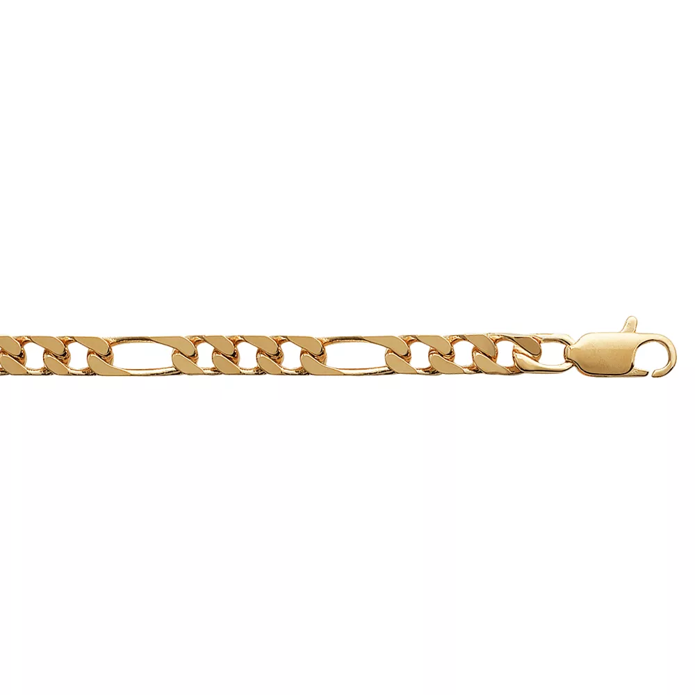 Bracelet plaqué or maille figaro Varo 1-3 - Bracelet en Plaqué Or - Bijoux en Vogue