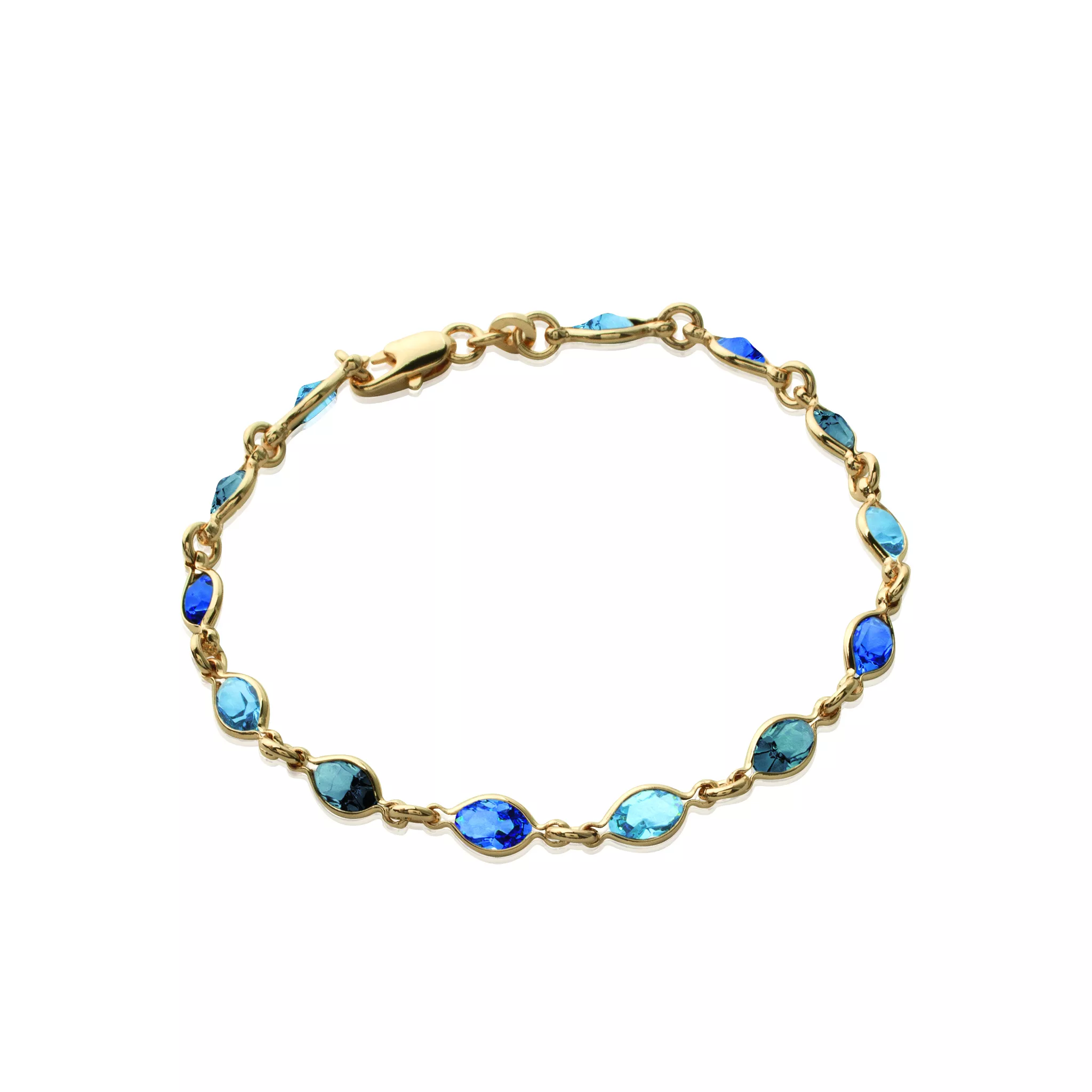 Bracelet Plaqué Or Yvannie Cristal Couleurs - Bracelet en Plaqué or - Bijoux en Vogue