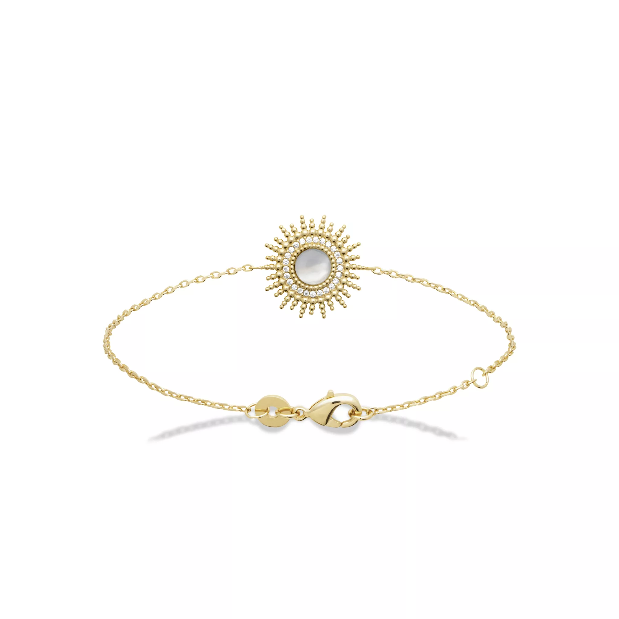 Bracelet Plaqué Or Bridjet Nacre Figuratif Couleurs - Bracelet en Plaqué or - Bijoux en Vogue