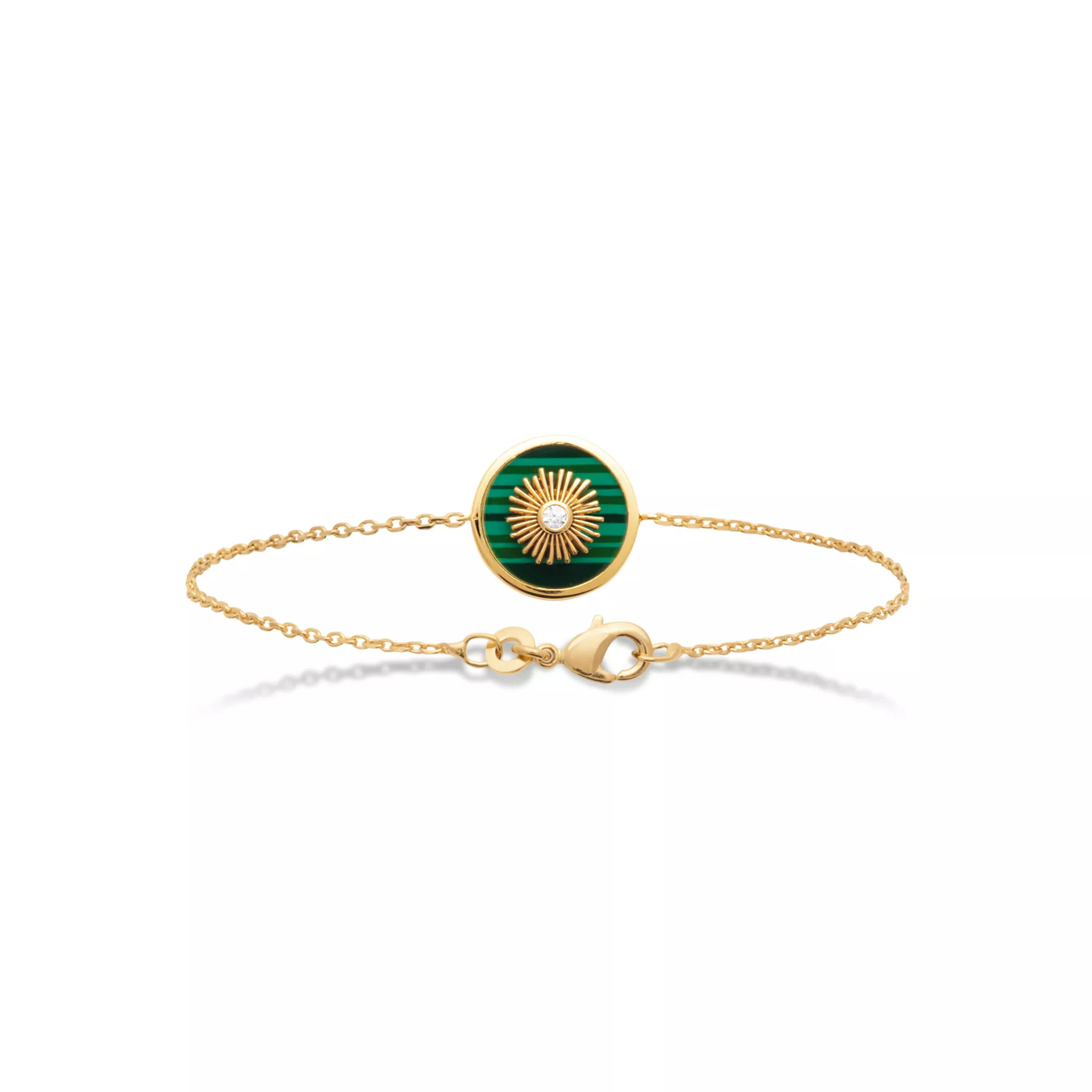 Bracelet Plaqué Or Olexandra Zirconium Figuratif Couleurs - Bracelet en Plaqué or - Bijoux en Vogue