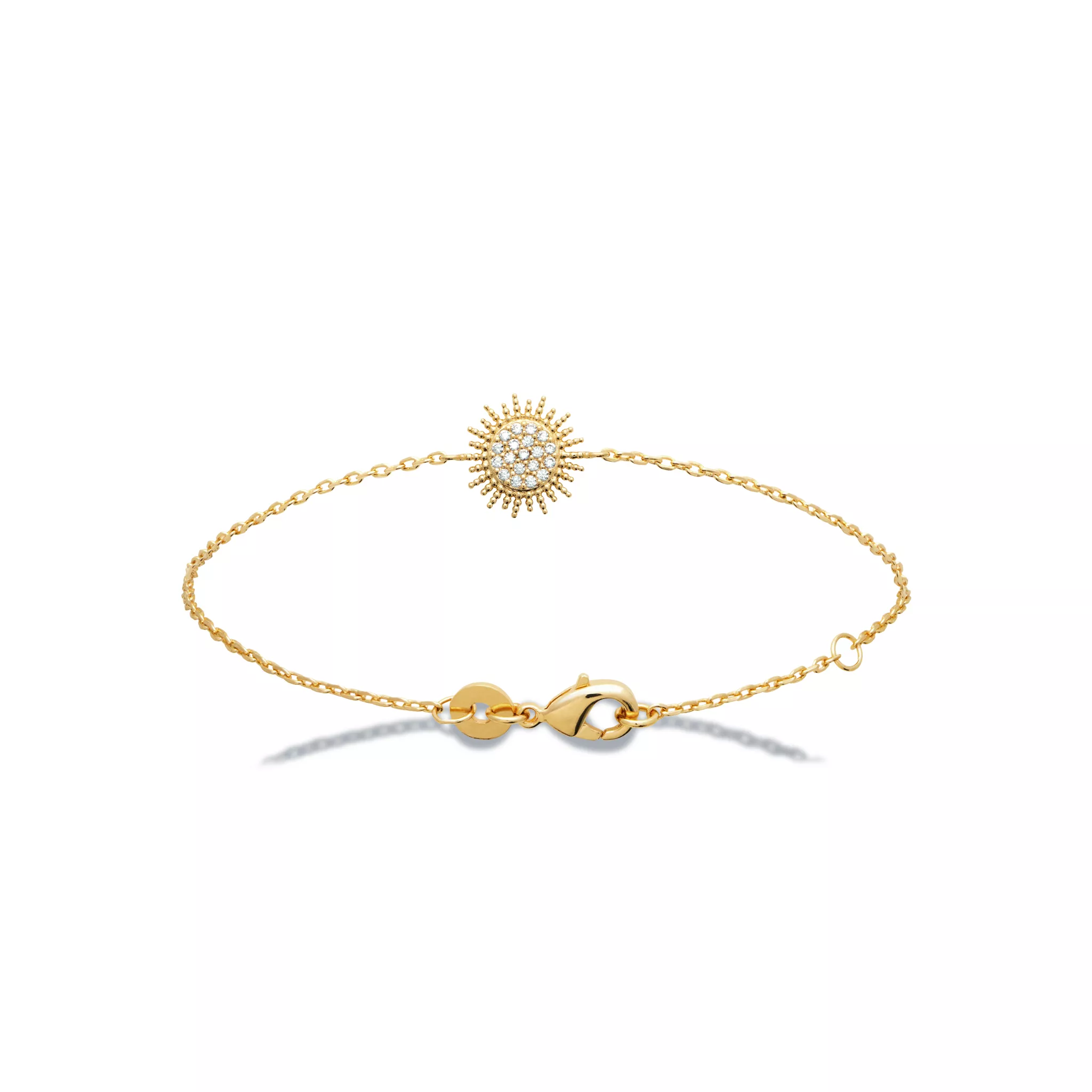 Bracelet Plaqué Or Gambetta Zirconium Figuratif - Bracelet en Plaqué or - Bijoux en Vogue