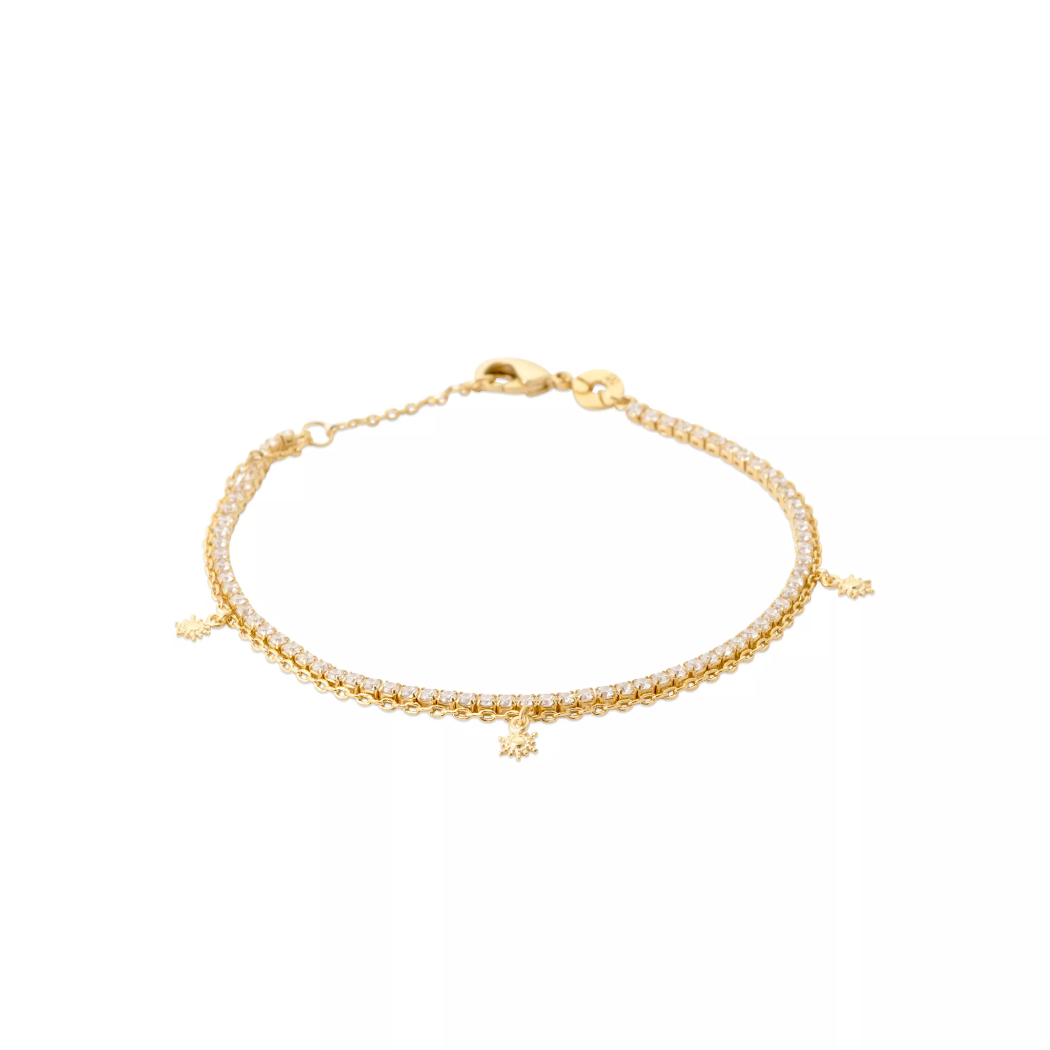 Bracelet Plaqué Or Baheya Zirconium Figuratif - Bracelet en Plaqué or - Bijoux en Vogue