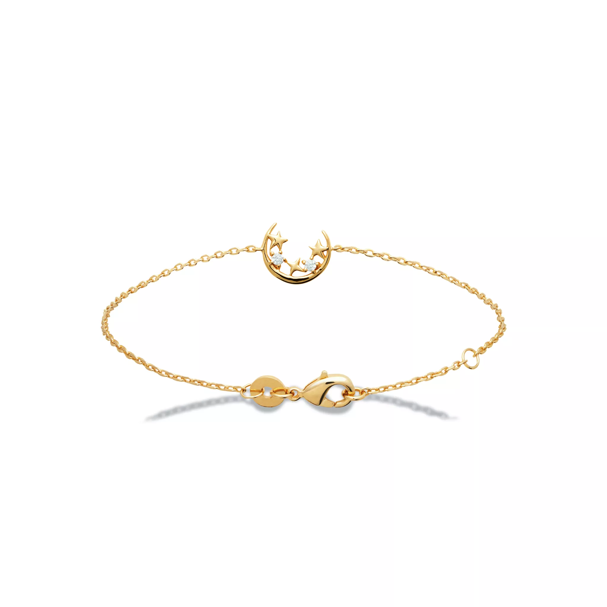 Bracelet Plaqué Or Domizia Zirconium Figuratif - Bracelet en Plaqué or - Bijoux en Vogue