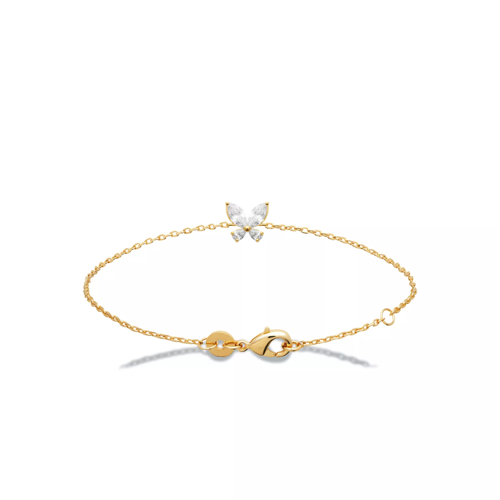 Bracelet Plaqué Or Arizona Zirconium Papillon - Bracelet en Plaqué or - Bijoux en Vogue