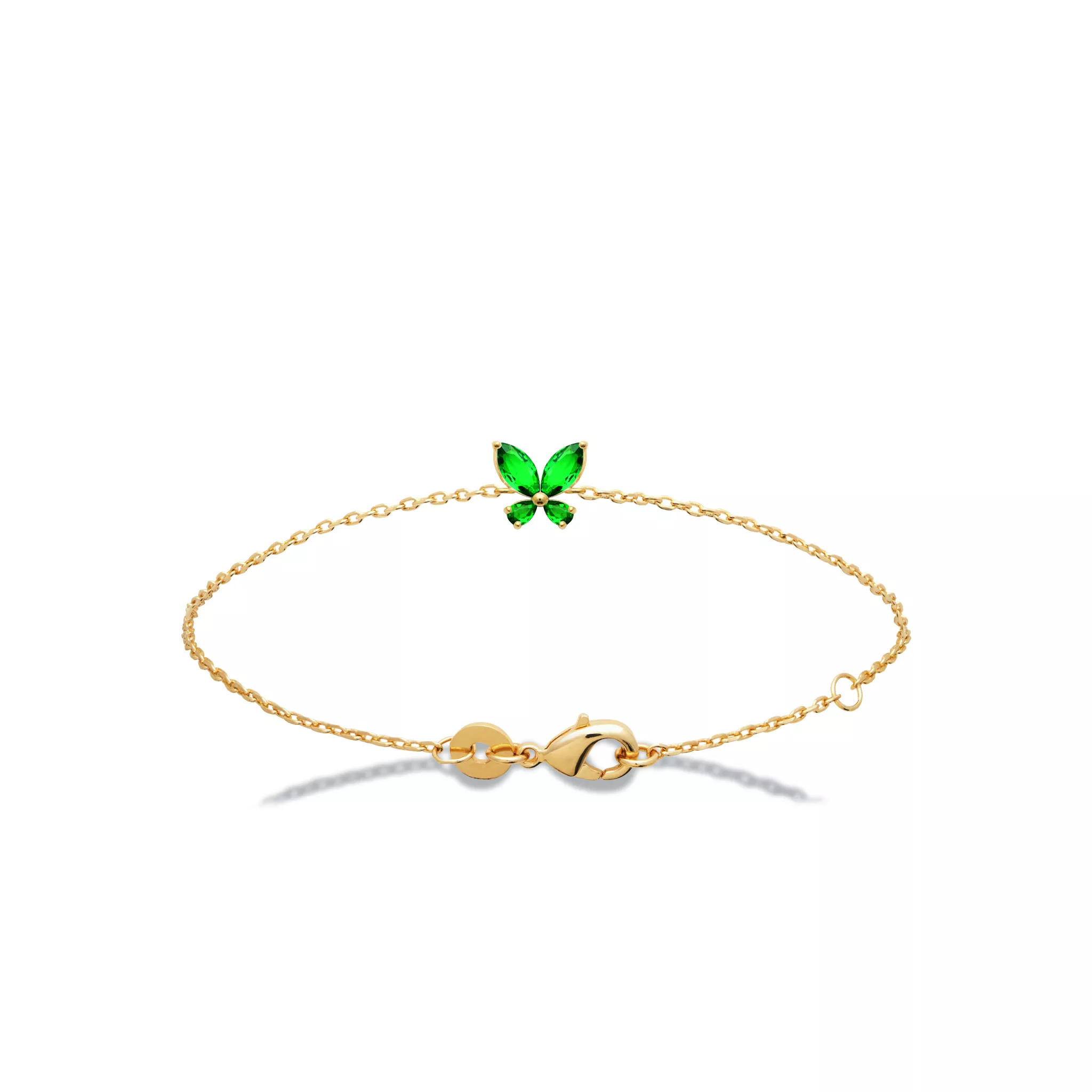 Bracelet Plaqué Or Devendra Zirconium Papillon - Bracelet en Plaqué or - Bijoux en Vogue