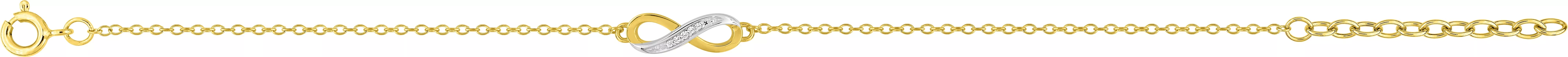 Bracelet Plaqué Or Askandarine Zirconium Infini - Bracelet en Plaqué or - Bijoux en Vogue