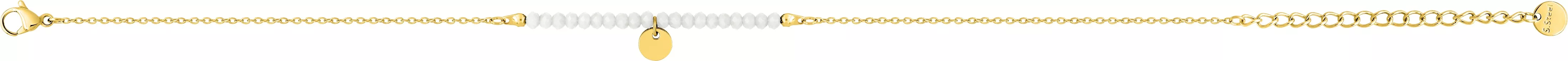 Chaîne cheville Acier Doré Cristal - Chaîne cheville en Acier - Bijoux en Vogue