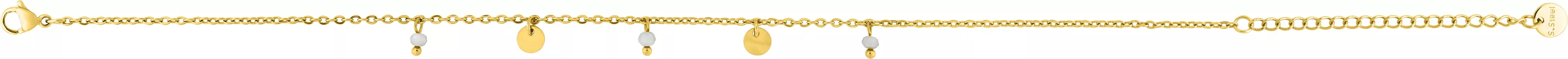 Chaîne cheville Acier Doré Cristal - Chaîne cheville en Acier - Bijoux en Vogue