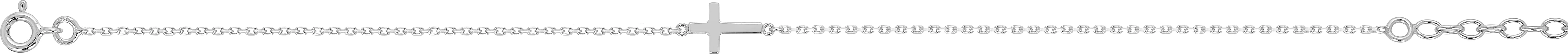 Chaîne cheville Argent Croix - Chaîne cheville en Argent 925 - Bijoux en Vogue