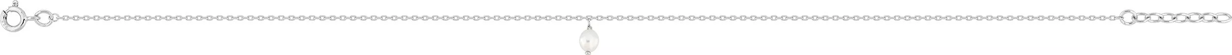 Chaîne cheville Argent Perles de culture d'eau douce - Chaîne cheville en Argent 925 - Bijoux en Vogue