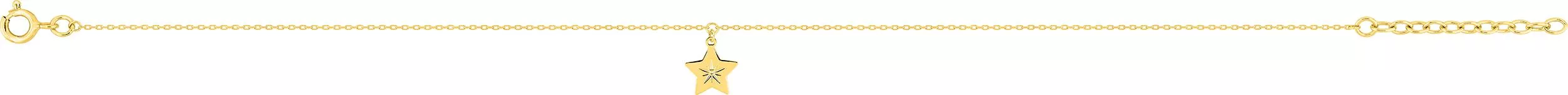 Chaîne cheville Or - Chaîne cheville en Or 375 9k - Bijoux en Vogue