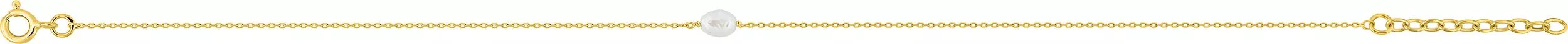 Chaîne cheville Or Perles de culture d'eau douce - Chaîne cheville en Or 375 9k - Bijoux en Vogue
