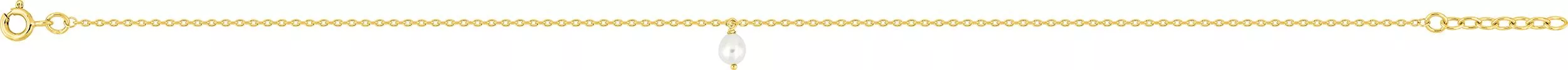Chaîne cheville Plaqué Or Perles de culture d'eau douce - Chaîne cheville en Plaqué or - Bijoux en Vogue