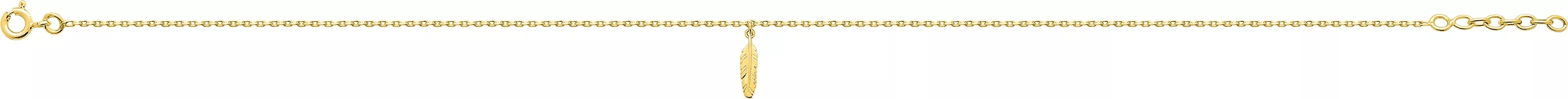 Chaîne cheville Plaqué Or Plume - Chaîne cheville en Plaqué or - Bijoux en Vogue