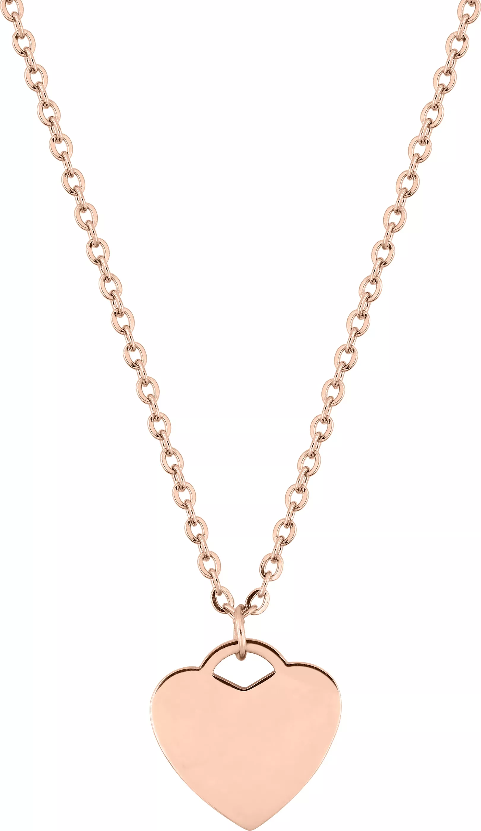 Collier Acier Doré Lahziza Coeur - Collier en Acier - Bijoux en Vogue