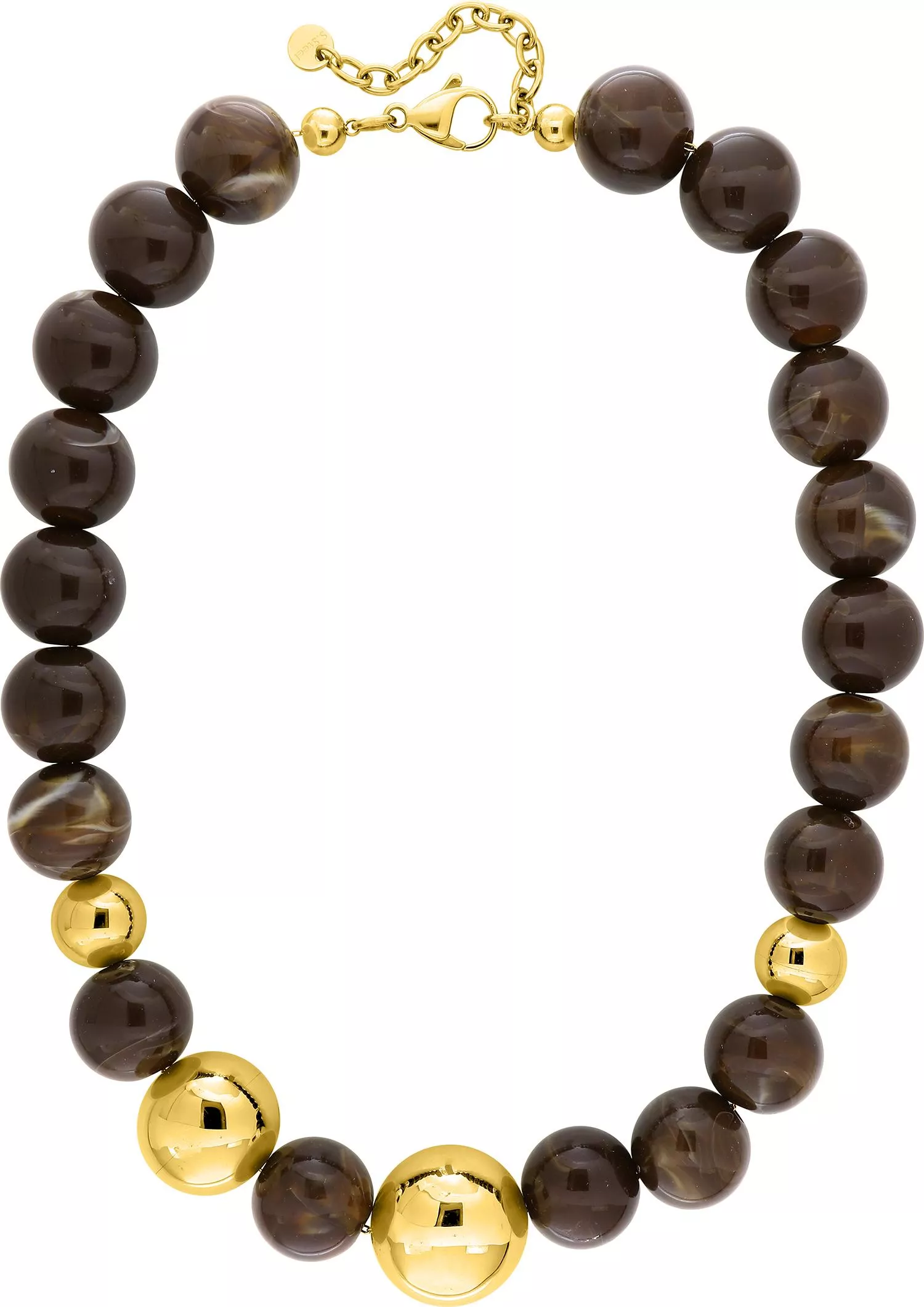 Collier Acier Doré Ella - Collier en Acier - Bijoux en Vogue