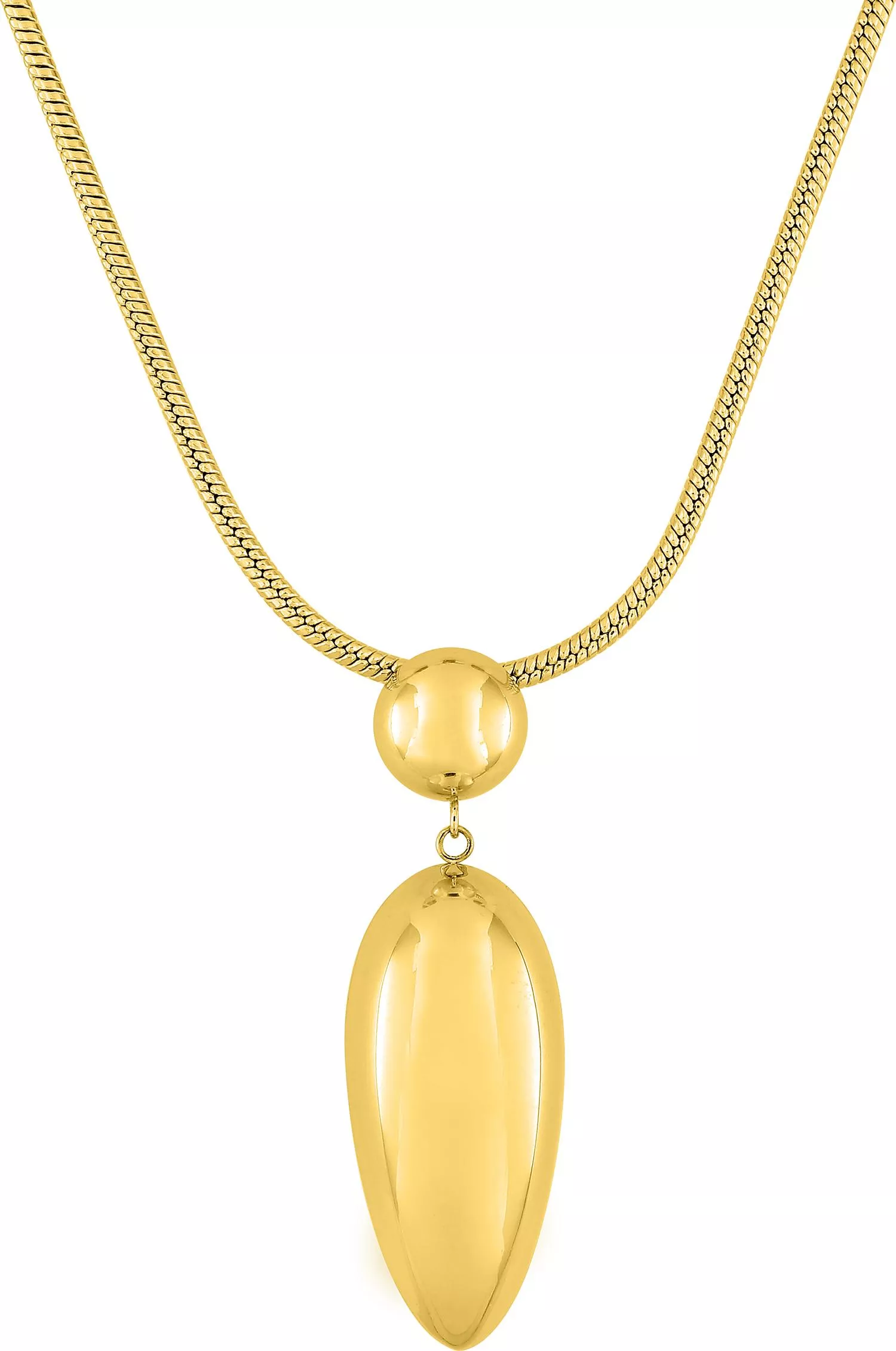 Collier Acier Doré Potjana - Collier en Acier - Bijoux en Vogue