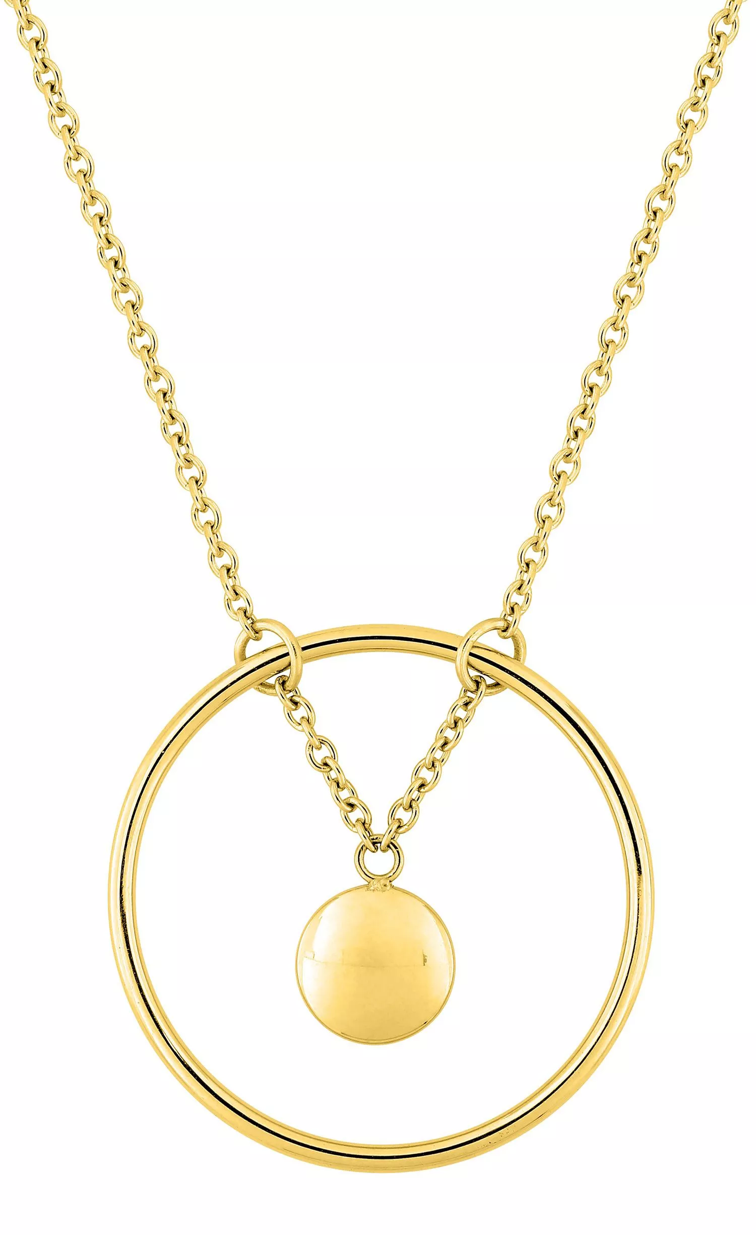 Collier Acier Doré Aliana - Collier en Acier - Bijoux en Vogue