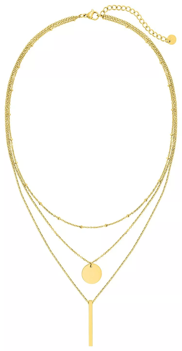 Collier Acier Doré Gelina - Collier en Acier - Bijoux en Vogue
