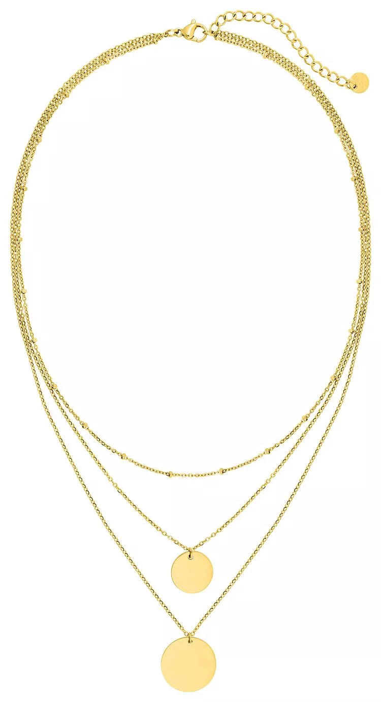 Collier Acier Doré Charliane - Collier en Acier - Bijoux en Vogue