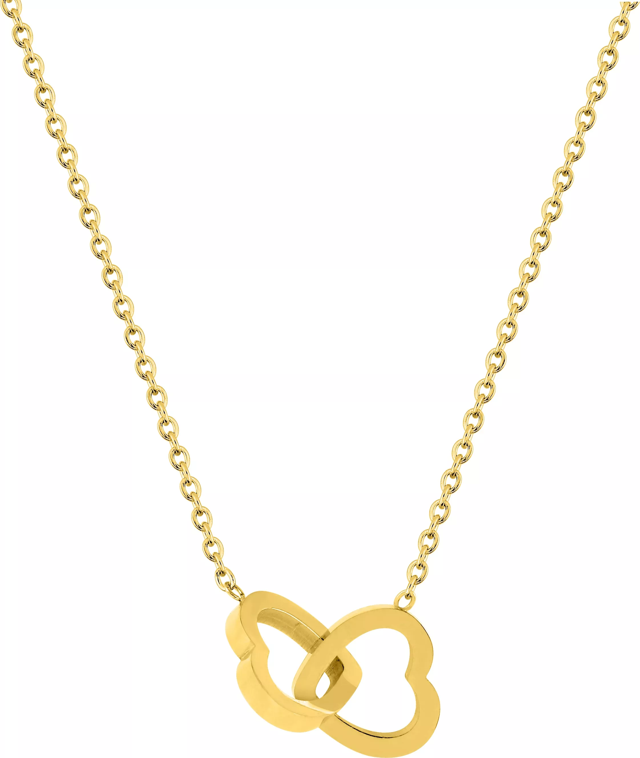 Collier Acier Doré Mourtala Coeur - Collier en Acier - Bijoux en Vogue