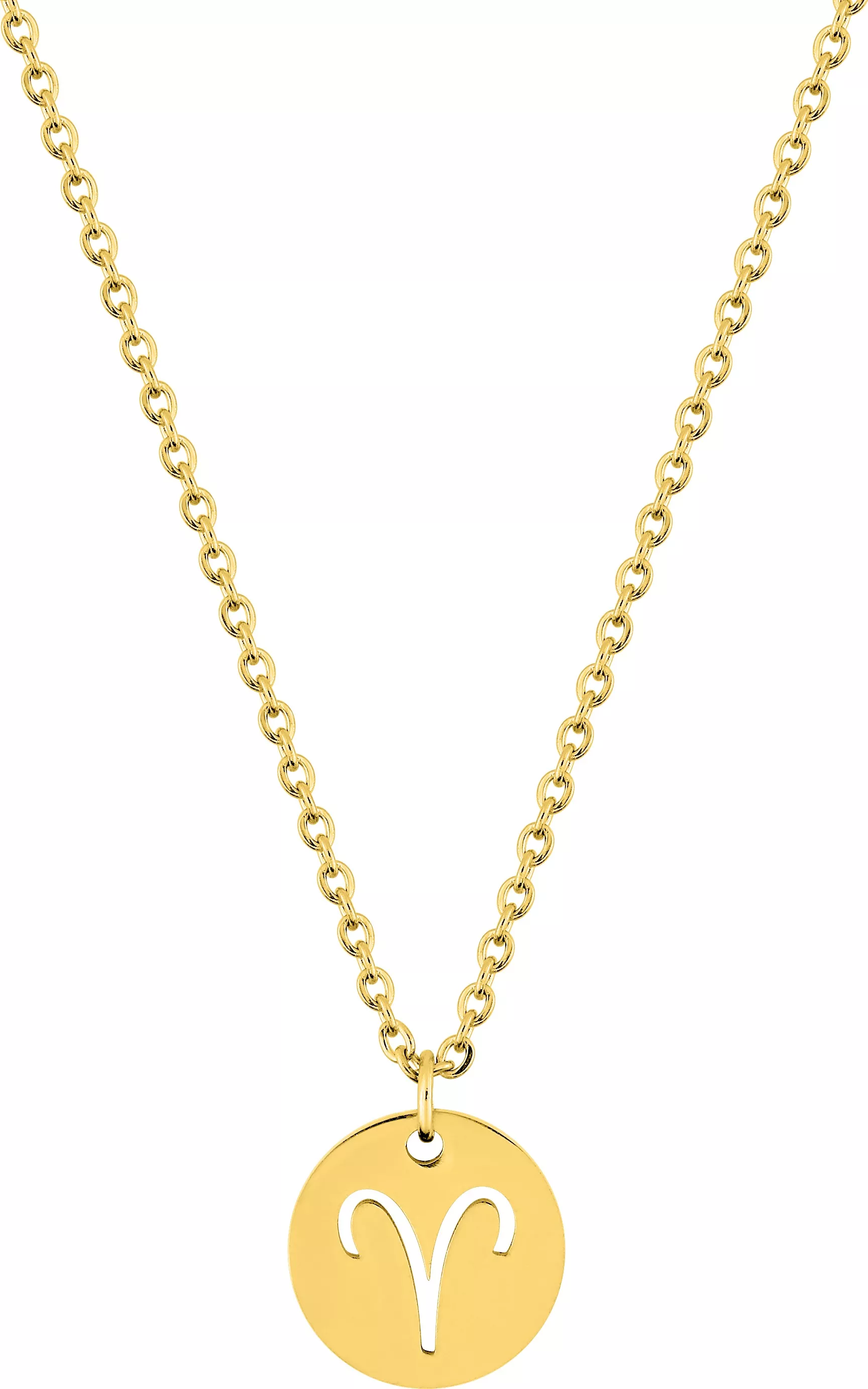 Collier Acier Doré Heloisa Bélier - Collier en Acier - Bijoux en Vogue