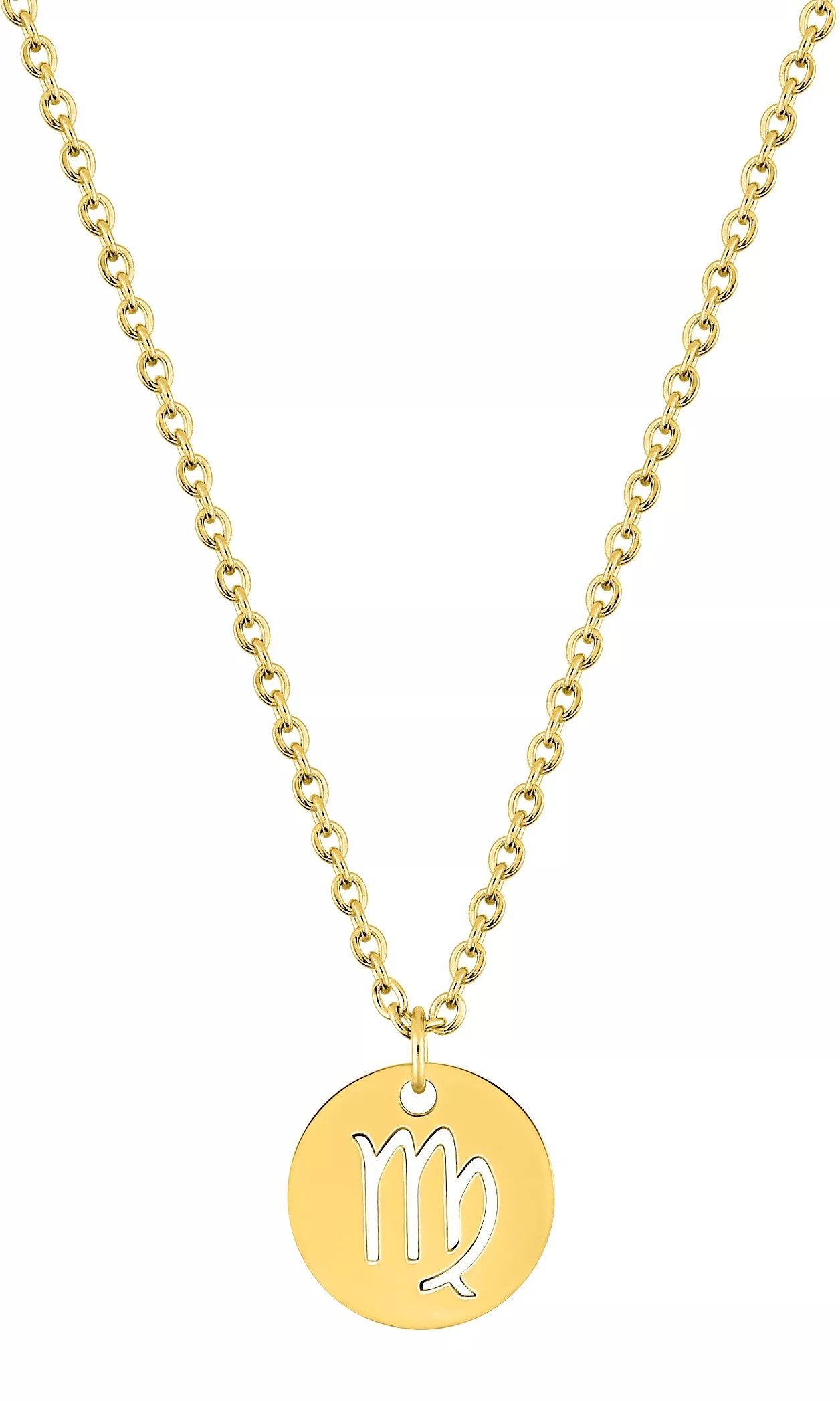 Collier Acier Doré Vierge - Collier en Acier - Bijoux en Vogue
