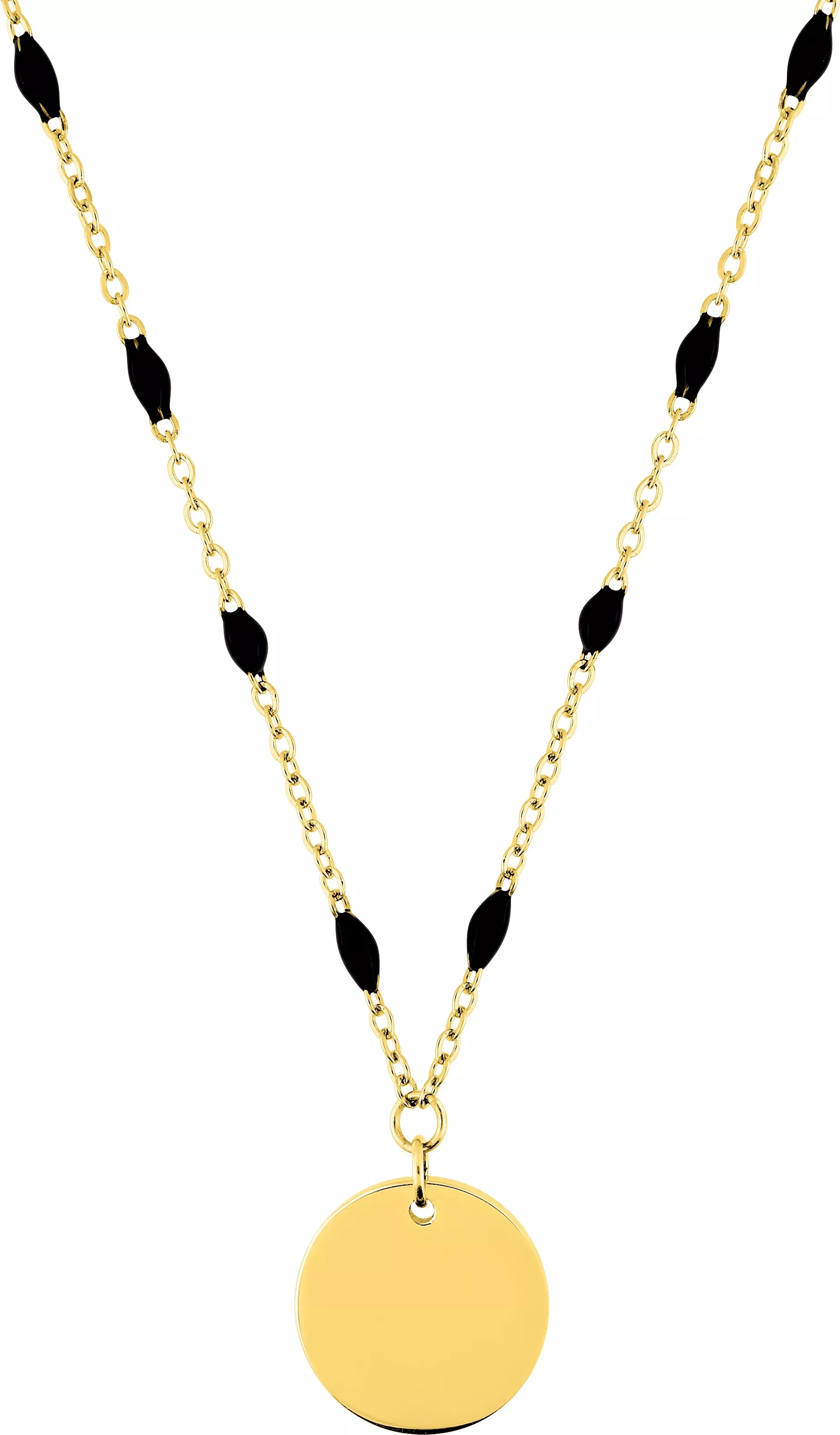 Collier Acier Doré Jeanique Pampille - Collier en Acier - Bijoux en Vogue