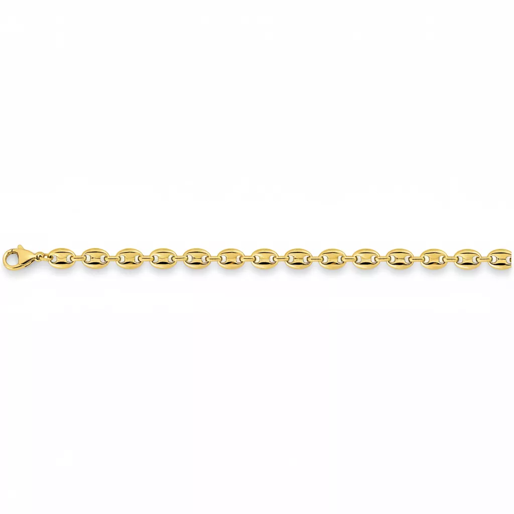 Collier Homme Acier Doré Ahmel - Collier en Acier - Bijoux en Vogue