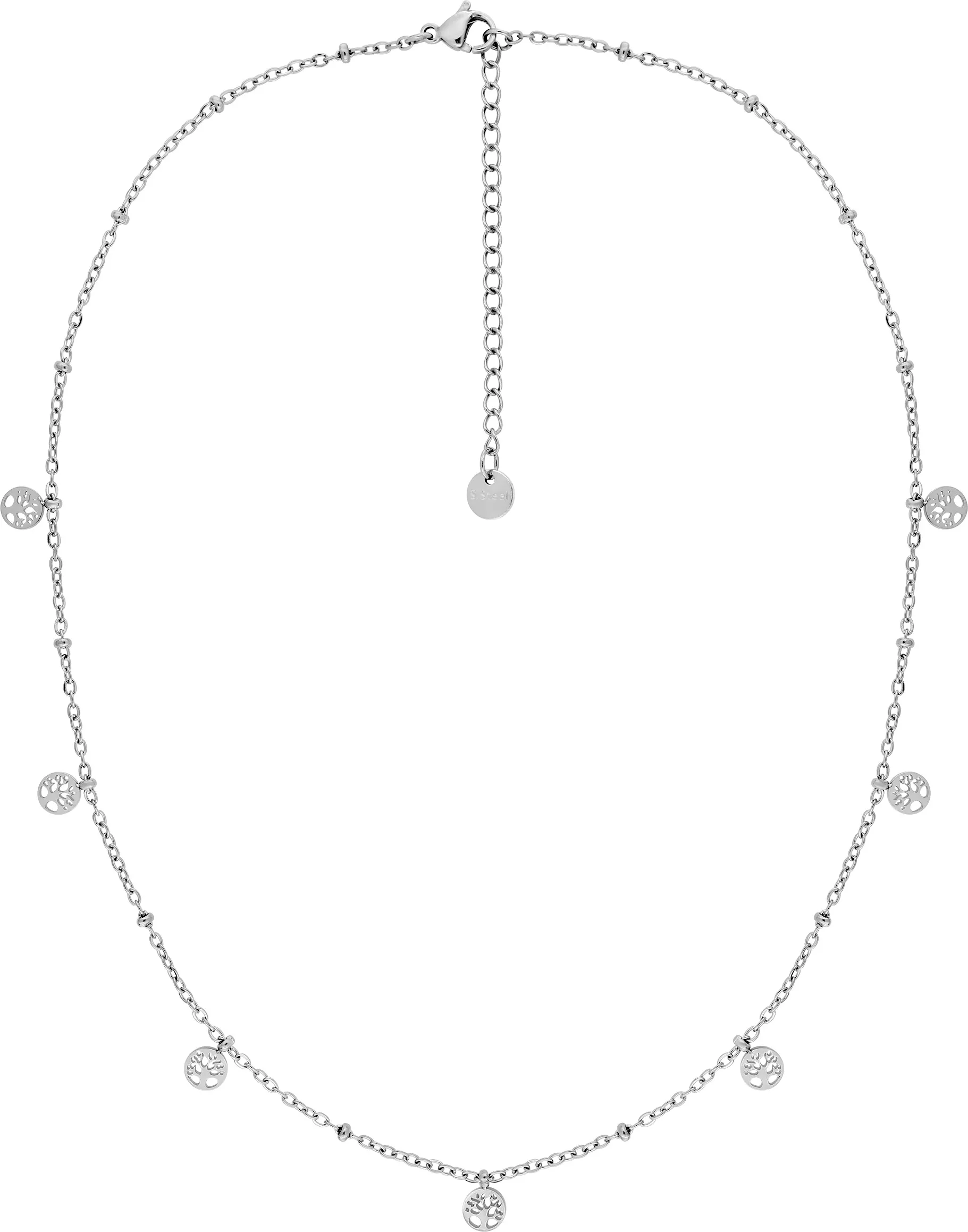 Collier Acier Arbre de Vie - Collier en Acier - Bijoux en Vogue