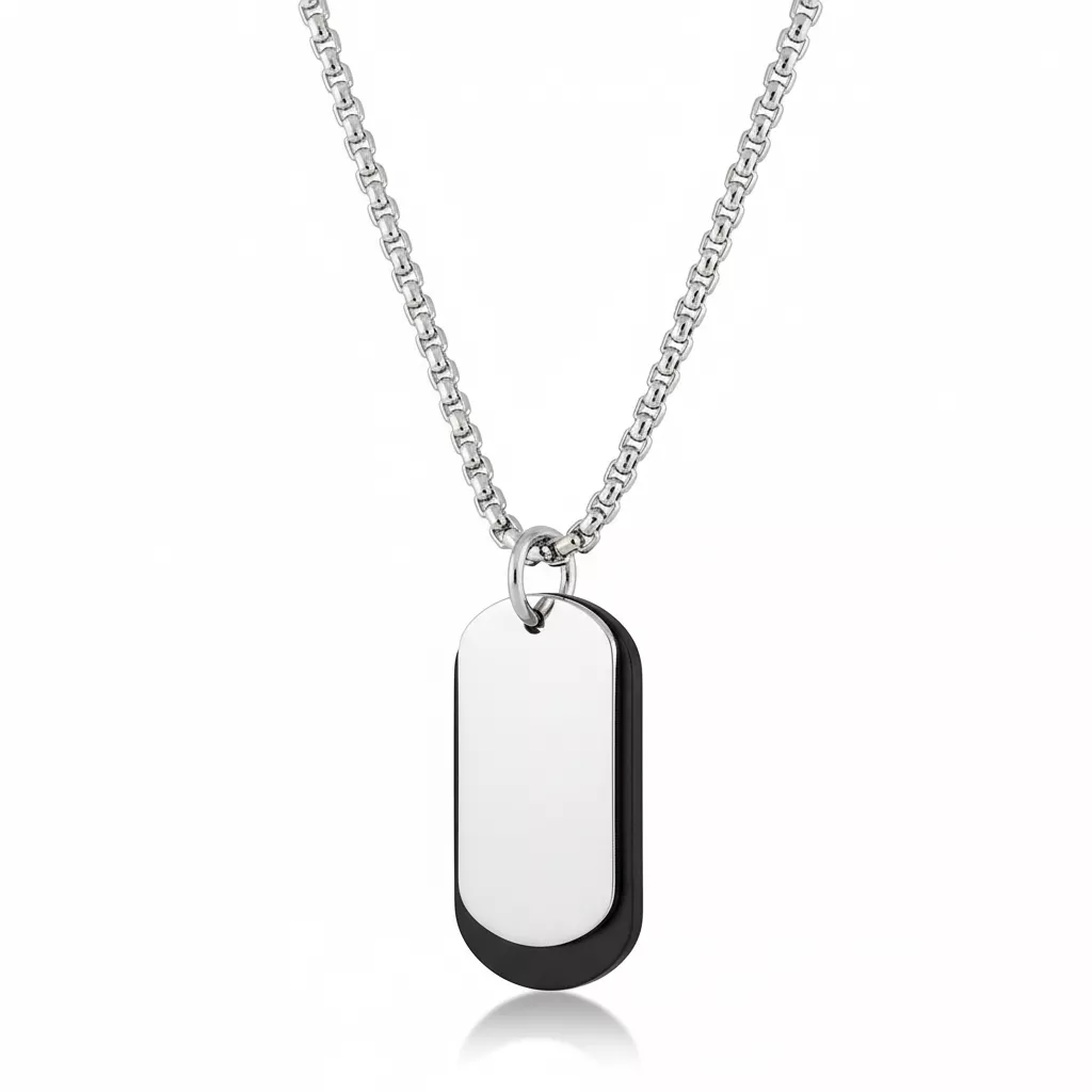 Collier Homme Acier Behzooz - Collier en Acier - Bijoux en Vogue