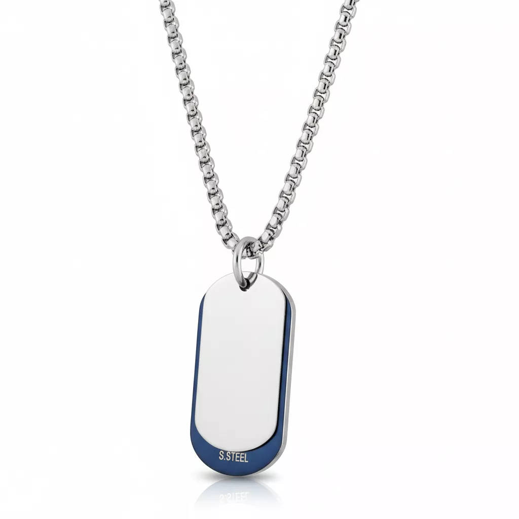 Collier Homme Acier Feyyaz - Collier en Acier - Bijoux en Vogue