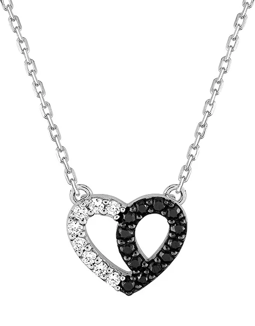 Collier Argent Maivuluanga Zirconium Coeur - Collier en Argent 925